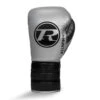 Hunter Series Lace Boxing Glove Silver -StrikeZone Store HUNTER SILVER LACE FRONTcopy