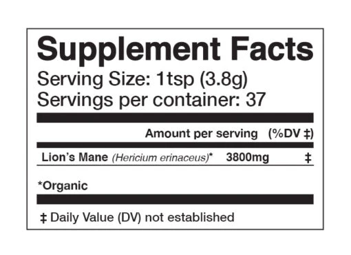 LION'S MANE | Organic Mushroom Powder, Focus Tonic* - Image 9