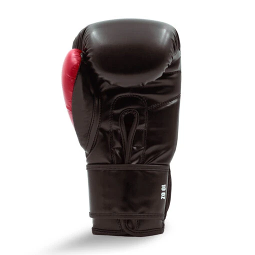 Junior Synthetic Leather Training Glove Black / Red - Image 2