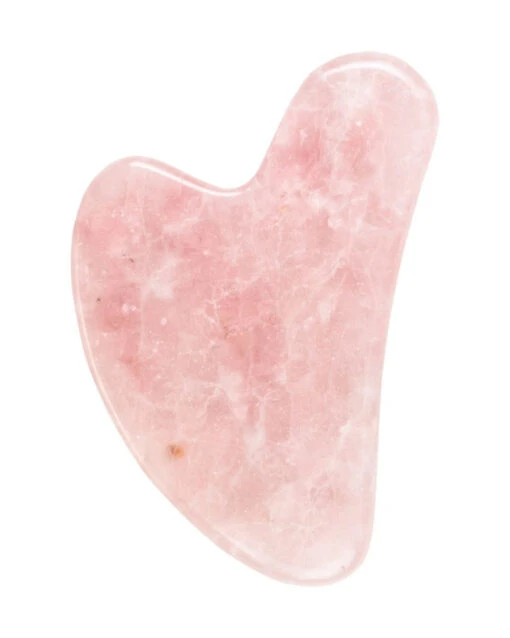 ROSE QUARTZ GUA SHA | Hand Carved - Image 2