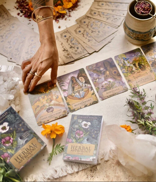 HERBAL ASTROLOGY Oracle | 55-Card Deck + Guidebook - Image 2