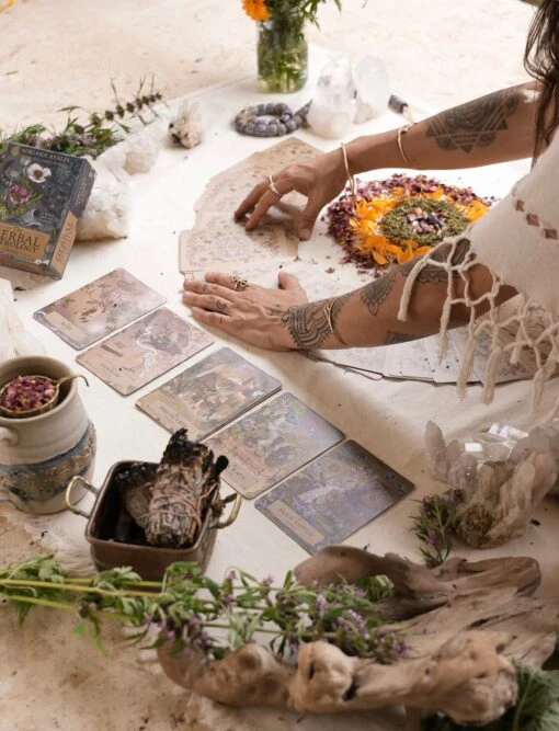 HERBAL ASTROLOGY Oracle | 55-Card Deck + Guidebook - Image 4
