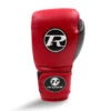 Junior Synthetic Leather Training Glove Red / Black -StrikeZone Store red frontcopy