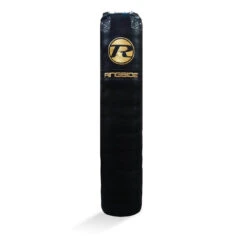 6ft Buffalo Leather Punch Bag - Black / Gold