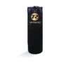 Jumbo Buffalo Leather Punch Bag - Black / Gold