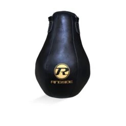 Maize Buffalo Leather Punch Bag - Black / Gold