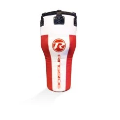 Synthetic Leather Angle Punch Bag - Red / White