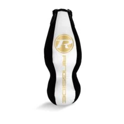 Synthetic Leather Double End Punch Bag - Black / White / Gold