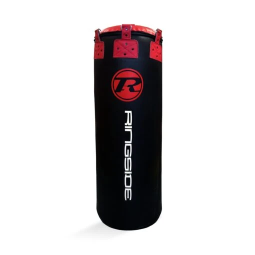 Synthetic Leather Jumbo Punch Bag - Black / Red
