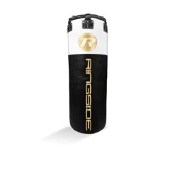 Synthetic Leather Jumbo Punch Bag - Black / White / Gold
