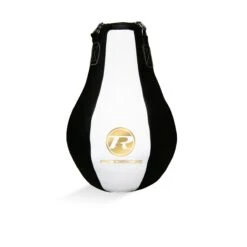 Synthetic Leather Maize Punch Bag - Black / White / Gold