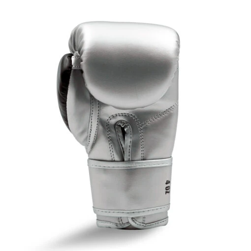 Junior Synthetic Leather Training Glove Silver / Black - Image 2